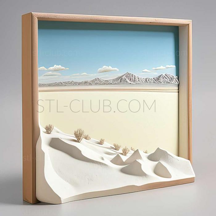 3D model salt flats (STL)